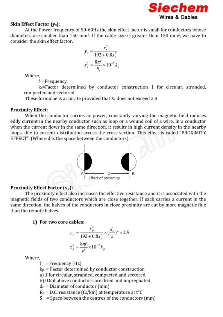 Conductor Resistance Calculation Siechem